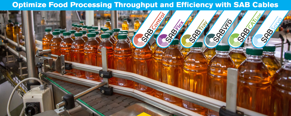 Optimize Food Processing Throughput and Efficiency With SAB Cables